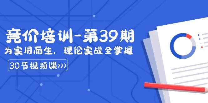 某收费竞价培训-第39期：为实用而生，理论实战全掌握（30节课） - 蓝天网赚-蓝天网赚