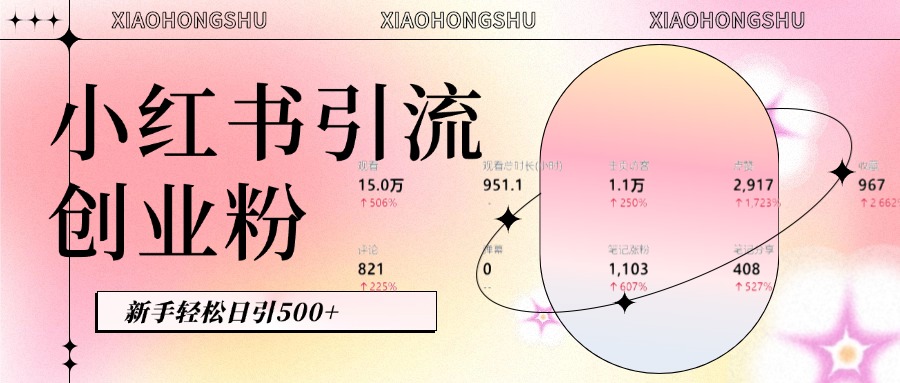 小红书私域引流无脑操作法：AI生成内容，粉丝自动转化，新手轻松日引500+创业粉 - 蓝天网赚-蓝天网赚