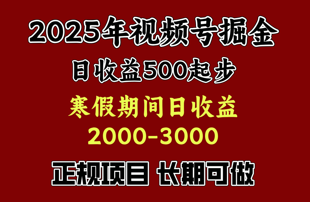 寒假期间一天收益2000+，小白一天就能上手 - 蓝天网赚-蓝天网赚